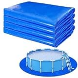 18 FT Thickened Swimming Pool Ground Cloth,Round Pool Liner Pad for Above Ground Swimming Pools,Heavy Duty Pool Ground Mat Protector to Prevent Puncture Pools Tarp
