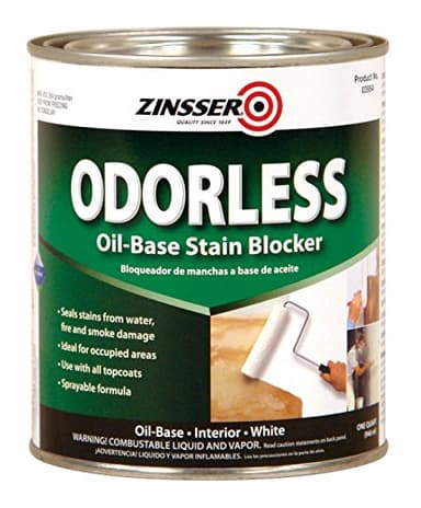 Rust-Oleum Zinsser 3954 Odorless Oil-Base Stain Blocker Primer, Quart, White