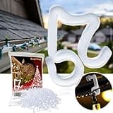 QuairBrez Holiday Light Clips Christmas Light Clips Light Hanger Hooks for Gutters, Strengthen Light Hooks for Holiday Party Light Strings Outdoor Hang Gutter Hooks for Halloween Xmas Decoration