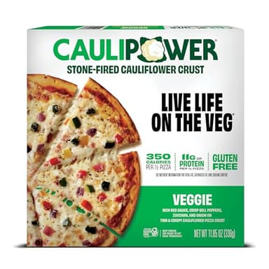 CAULIPOWER Veggie Stone-fired Cauliflower Crust Pizza, 10.9 Oz (Pack of 1)