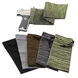 RUBY.Q 5/10/20pcs Handgun Socks, 16in Silicone Treated Knit Gun Socks, Breathable Moisture Gun Sock for Pistol Handgun (5pcs)