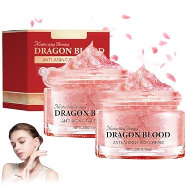 2PCS Dragons Blood Easy Cream, Dragon Blood Retinol Cream,Firming Anti Wrinkle Cream for Women Skincare, Moisturizer Nourishing Rejuvenating Cream