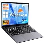CHUWI GemiBook XPro 14.1'' Laptop, Intel 12th Gen N100(up to 3.4GHz),256GB SSD 8GB LPDDR5, Windows 11 Laptop Computer, 1920X1080 FHD Display, WiFi 6,BT5.2,HDMI,Type-C,2MP Camera,5000mAh,1TB SSD Expand