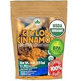 Ceylon Cinnamon Powder (1LB) | 100% CERTIFIED Organic | Freshly Ground Premium Sri Lanka Cinnamon For Exquisite Flavor and Aroma | Gluten Free & Non-GMO | Controlled and Packed in USA Food Facility