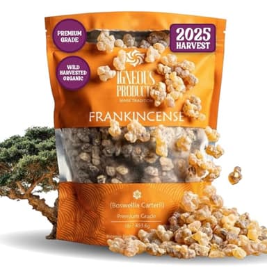 Frankincense Resin Incense by Igneous Products - 2025 Harvested High Grade Frankincense Incense (1 LB / 453.6g) of Somalia - لبان الذكر الاصلي | Church Incense | Luban | Incienso De Iglesia