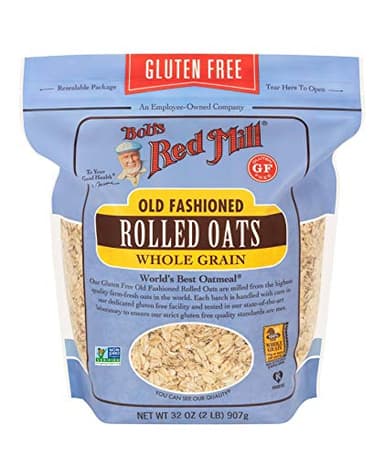Bob's Red Mill Gluten Free Old Fashioned Rolled Oats, 32oz (Pack of 1) - Non GMO, Whole Grain, Vegan, Kosher