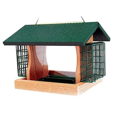 Woodlink Going Green Large Premier Bird Feeder With Suet Cages Model GGPRO2, Plastic, 13.5"L x 11.75"W x 10.5"H