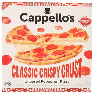 CAPPELLOS Uncured Pepperoni Crispy Crust Pizza, 19 OZ