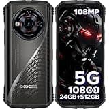 DOOGEE S118 Pro (2025) Rugged Smartphone 5G,10800mAh(33W) 24GB+512GB/2TB Rugged Phone,DDR5,108MP+20MP Night Vision,6.6''FHD+120Hz Rugged Unlocked Cell Phone,Dual SIM/Dual Unlock/NFC/GPS/OTG/WiFi 6