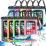 10 Pack Universal Waterproof Phone Pouch, Large Phone Waterproof Case Dry Bag IPX8 Outdoor Sports for Apple iPhone 16 15 14 13 12 11 Pro Max Plus SE, Samsung Galaxy S25 Ultra,Note,Up to 7.5"