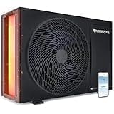 VARMINPOOL 27000BTU Pool Heat Pump, WiFi Remote Control and Schedule, Electric Pool Heater for 7000 Gallons In and Above Ground Pool, Titanium Heat Exchanger, 120 V, Energy Effiecient