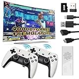 Upgraded Model Wireless Retro Game Stick,Retro Video Game Console,9 emulators, (64G),with Over 40000 Built-in Electronic Games,4K HDMI Output,Dual 2.4G Wireless Control Plug and Play Retro Game (pro)