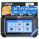 OBD2 Scanner Diagnostic Tool XTOOL D6S, 2025 Car Scanner with All System Scan, Throttle Relearn, ABS Bleed, Advanced Engine Code Reader with Resets, Live Data, Free Updates, Upgraded Ver. of XTOOL D5S
