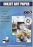 PPD 25 Sheets Inkjet White Giclee Archival Velvet Etching Fine Art Printer Paper 8.5x11 72lbs 270gsm (PPD076-25)