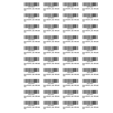 40 Up Amazon FBA Labels on A4 Sheet(100 Sheets),4000 Self Adhesive White Shipping Mailing Stickers for Laser/Inkjet Printer,Thermal Fnsku Barcode Stickers（52.5 x29.7mm）