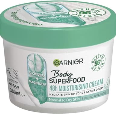 Garnier Body Superfood, Body cream Aloe, With Soothing Effect And Quick Absorption, 12.8 Fl.Oz