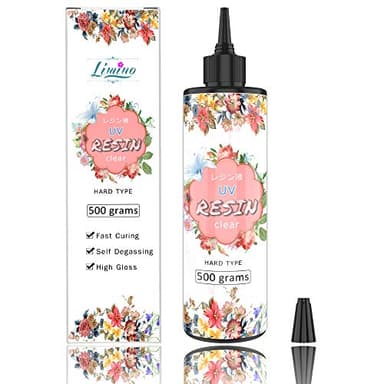 UV Resin 500g - Crystal Clear Improved Ultraviolet Curing Epoxy Resin for DIY Jewelry Making, Craft Decoration - Hard UV Glue Solar Cure Sunlight Activated Resin for Casting & Coating, DIY Resin Mold