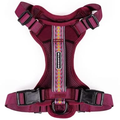 Wilderdog Lightweight Dog Harness with Reflective Straps - Medium - Huckleberry
