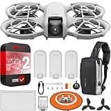 DJI Neo Drone 4K UHD Mini Quadcopter with 3 Battery Combo for Adults, 135g, Self Flying that Follows You, Palm Takeoff, AI Subject Tracking, QuickShots, Controller-Free Bundle w/Deco Gear Accessories