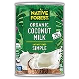 Native Forest Organic Unsweetened Coconut Milk, Canned Coconut Milk, No Guar Gum, Non-GMO Project Verified, USDA Organic, Simple, 13.5 Fl Oz (Pack of 12)