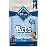 Blue Buffalo Bits Soft Dog Treats for Training, Made With Natural Ingredients & Enhanced with DHA, Chicken Recipe, 4-oz Bag