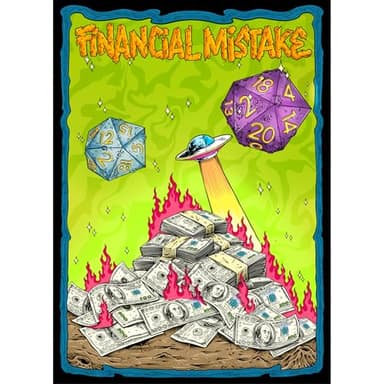 Realm Guard 100ct Textured TCG/MTG Card Art Sleeves (Financial Mistake)