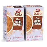 Katz Gluten Free Bread Crumbs Plain Unseasoned. Crispy Flavorful Coating. Perfect for Baking & Cooking. Kosher, Dairy Free, Soy Free, Nut Free. 12 oz (Pack Of 2)