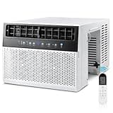 ZAFRO 12000BTU U-Shaped Window Air Conditioner Cools up to 550 Sq.Ft., Ultra Quiet Energy-Efficient Cooling, With Remote Control, White