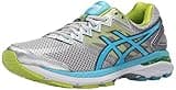 ASICS Women's GT-2000 4 Running Shoe, Silver/Turquoise/Lime Punch, 5 D US