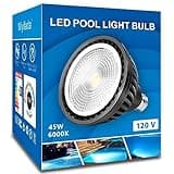 Wiyifada LED Pool Light Bulb,45W 120V 6000K Daylight White LED Swimming Pool Light Bulb,E26 Base Replaces Up to 200-600W Traditionnal Bulb - Non Dimmable