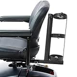 GARVIN Oxygen Tank Holder Cane Holder 2-in-1, Mobility Scooters, Power Wheelchair Accessories (Equipped with 1"x1" Hitch Receiver), Suitable for D and E Oxygen Cylinder 18.9" W x 6" D x 17.6" H