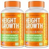 KTD BIOLABS Pack of 2 Height Growth Maximizer - Made in USA - Natural Height Increase Booster & Teen Vitamins - Pills to Grow Taller at Any Age - Bone Growth Supplement for Adults & Kids