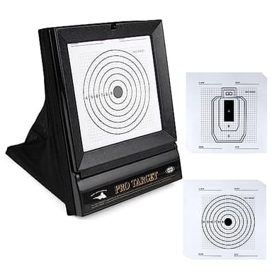 EZYoutdoor Airsoft Target Trap with Mesh Catcher – Portable BB Gun Shooting Net for Indoor/Backyard Range – Reusable Ammo Collection Box with 10 Replaceable Paper Targets