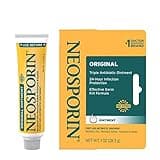 Neosporin Original First Aid Antibiotic Ointment with Bacitracin Zinc For Infection Protection, Wound Care Treatment & Scar Appearance Minimizer for Minor Cuts, Scrapes and Burns, 1 oz