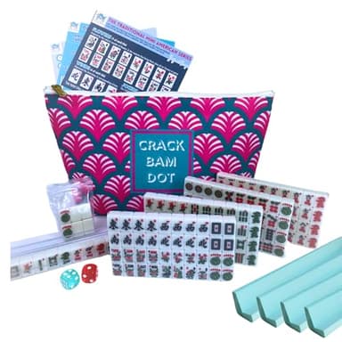 Mini American Mahjong Set for Travel and Fun | Small Size (0.8"x0.5"x0.4") | Gift or On-The-Go Game. (Special Edition)