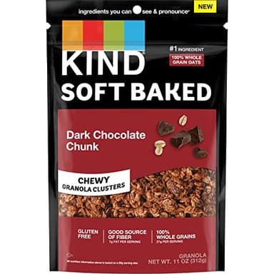 KIND Soft Baked Granola, Dark Chocolate Chunk, 5 count