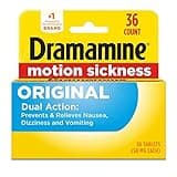 Dramamine Original, Motion Sickness Relief, 36 Count