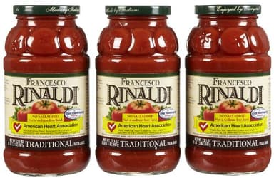 Francesco Rinaldi Traditional Pasta Sauce, No Salt Added,1.46 Pound (Pack of 3)