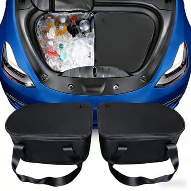 IMETAPLUS Frunk Cooler Organizer for Tesla Model 3 2020-2026, Insulated Waterproof Front Trunk Storage Bag with Hidden Pocket,2-Pack