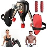 Thigh Master Kegel Exerciser Hip Pelvic Floor Muscle Trainer Strength Device: 0-77 lbs Adjustable Resistance with Fixed Leg Straps and Replaceable Handle for Men Women