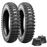 12.5x2.75 Replacement Knobby Tire and Inner Tube, 12 1/2 x 2.75 Dirt Bike Tire Tube for Razor MX350 MX400 Dirt Rocket, X-Treme X-560, Compatible with 12 1/2x2 3/4 Electric Scooters Tire Tube(2Sets)