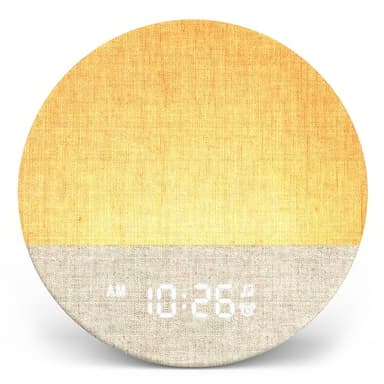 Dreamegg Sunrise 1 - Sunrise Alarm Clock, Sound Machine for Sleep, Customizable Sleep Routines, Dimmable Night Light, 29 Soothing Sounds, White Noise Machine, Wake Up Light for Bedrooms, Adults, Kids