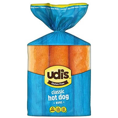 Udi's Gluten Free Classic Hot Dog Buns, Frozen, 14.3 Ounce