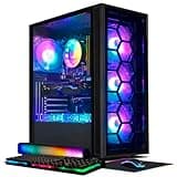 STGAubron Gaming PC Desktop, GeForce RTX 2060 6G GDDR6, Intel Core i7 up to 3.9 GHz, 16G RAM, 512G SSD, WiFi, BT 5.0, RGB Fan x6, RGB BT Sound Bar, Windows 10 Home
