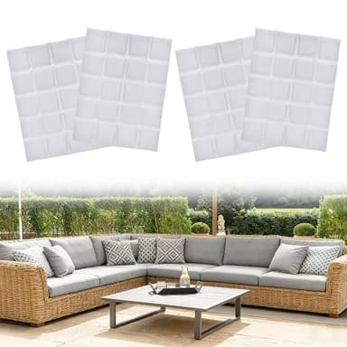 Wind Resistant Weighted Pillow Inserts for Outdoor - 4 Pack 1lb Each Hidden Weighted Inserts Prevent Blowing Away up to 50 mph, Easy to Install & Remove for Windy Patios, Beach & Desert, 8“ x 7"