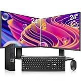 Dell Mini PC OptiPlex 7040 Desktop Computers with Dual 24 inch KOORUI Monitor,Micro PC, Intel i7-6700T 16GB Ram 1TB M.2 NVMe SSD,AX210 Built-in WiFi 6e & Bluetooth 5.2, HDMI, Windows 10 Pro (Renewed)