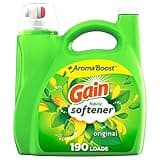 Gain Fabric Softener, Original Scent, 140 fl oz, 190 Loads, HE Compatible, Packaging may vary