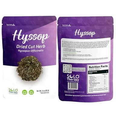 Hyssop Herb, 2 oz (56 g), Hyssop Tea - Hyssopus Officinalis, Resealable Bag (Hyssop Herb, 2, Ounce)