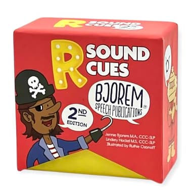 Bjorem Speech® R Sound Cues – Second Edition | /ɹ/Speech Therapy Cards for Kids | Visual & Auditory Cueing for R Sound Remediation and Generalization