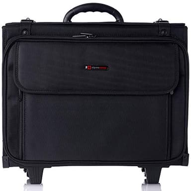 Alpine Swiss Rolling Briefcase | Laptop Bag For Men & Women | Hard Side Catalog Case on Wheels | Legal Size File Dividers | Lawyers Attache Case | Carry-On Overnight Business Travel Bag